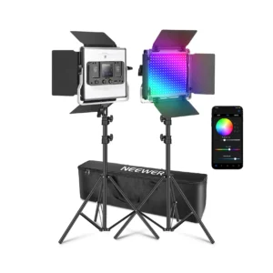Neewer 660 PRO II RGB LED Panel 2-Light Kit sa stalkovima, difuzorima i torbom za nošenje, idealan za video produkciju i streaming. Prodaja Artist d.o.o. Banja Luka, Sarajevo.