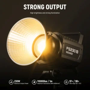 Neewer FS230B 230W Bi-Color LED Monolight sa bežičnom Bluetooth kontrolom, Bowens S mount i 12 scena efekata za profesionalno video i fotografsko osvjetljenje. Prodaja Artist d.o.o. Banja Luka, Sarajevo.