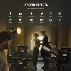 Neewer FS230B 230W Bi-Color LED Monolight sa bežičnom Bluetooth kontrolom, Bowens S mount i 12 scena efekata za profesionalno video i fotografsko osvjetljenje. Prodaja Artist d.o.o. Banja Luka, Sarajevo.