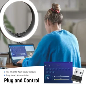 Neewer RP19H 19" LED Ring Light Kit sa stalkom, 3 držača za telefon, Bluetooth i USB upravljanjem – idealan za vlogovanje i livestream. Prodaja Artist d.o.o. Banja Luka, Sarajevo.