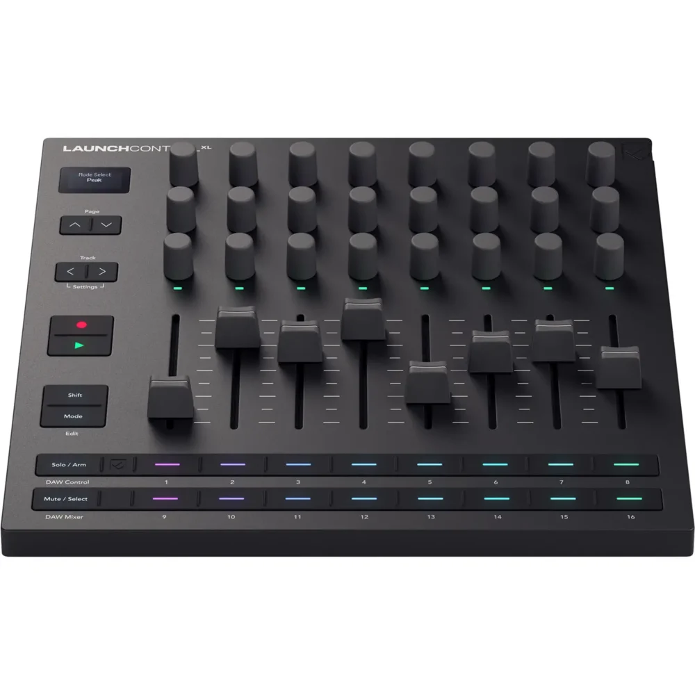 Novation Launch Control XL 3 MIDI kontroler sa 8 fadera, OLED ekranom, 5-pin MIDI I/O i podrškom za DAW/hardver mapiranja. Prodaja Artist d.o.o. Banja Luka, Sarajevo, Doboj