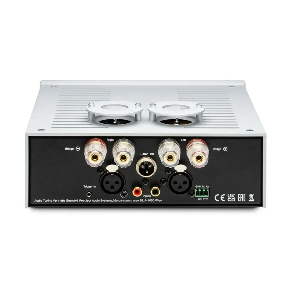 Pro-Ject Amp Box RS2 stereo pojačalo sa AB klasom i cijevnim ulazom – kompaktan dizajn, velika snaga i audiofilska preciznost. Prodaja Artist d.o.o. Banja Luka, Sarajevo.