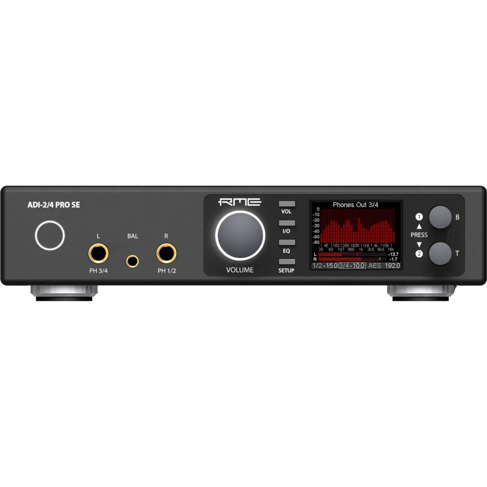 2-ulaza / 4-izlaza AD/DA konverter, 32-bit / 768 kHz, sa IPS ekranom, dvostrukim pojačalom za slušalice, multiformatnim konverterom, DSD kompatibilnošću, fono pretpojačalom, DSP efektima, daljinskim upravljačem i USB 2.0 priključkom