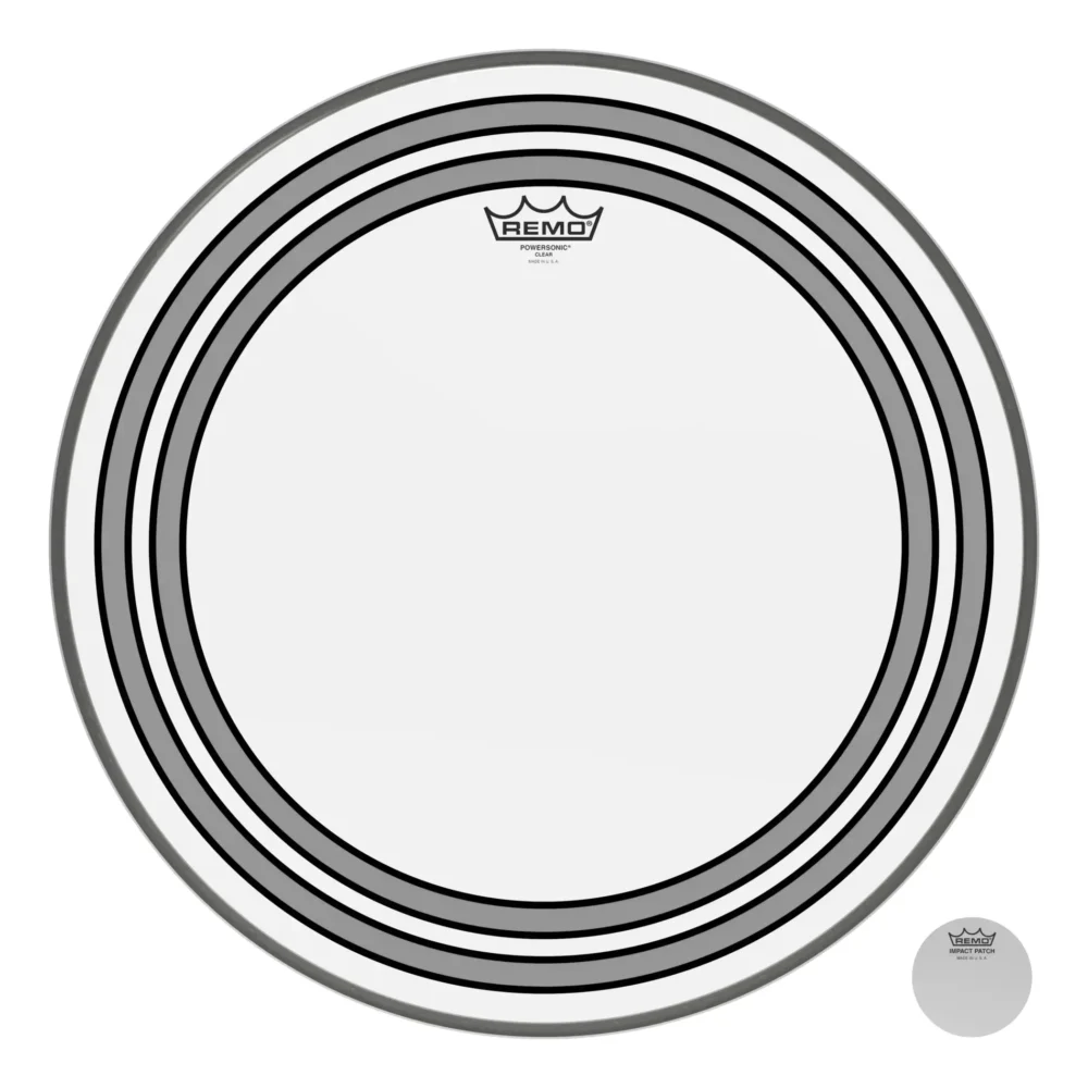 REMO Powersonic Clear 22" dvoslojna opna za bas bubanj sa prigušenjem i snažnim udarcem - Prodaja Artist d.o.o. Banja Luka, Sarajevo