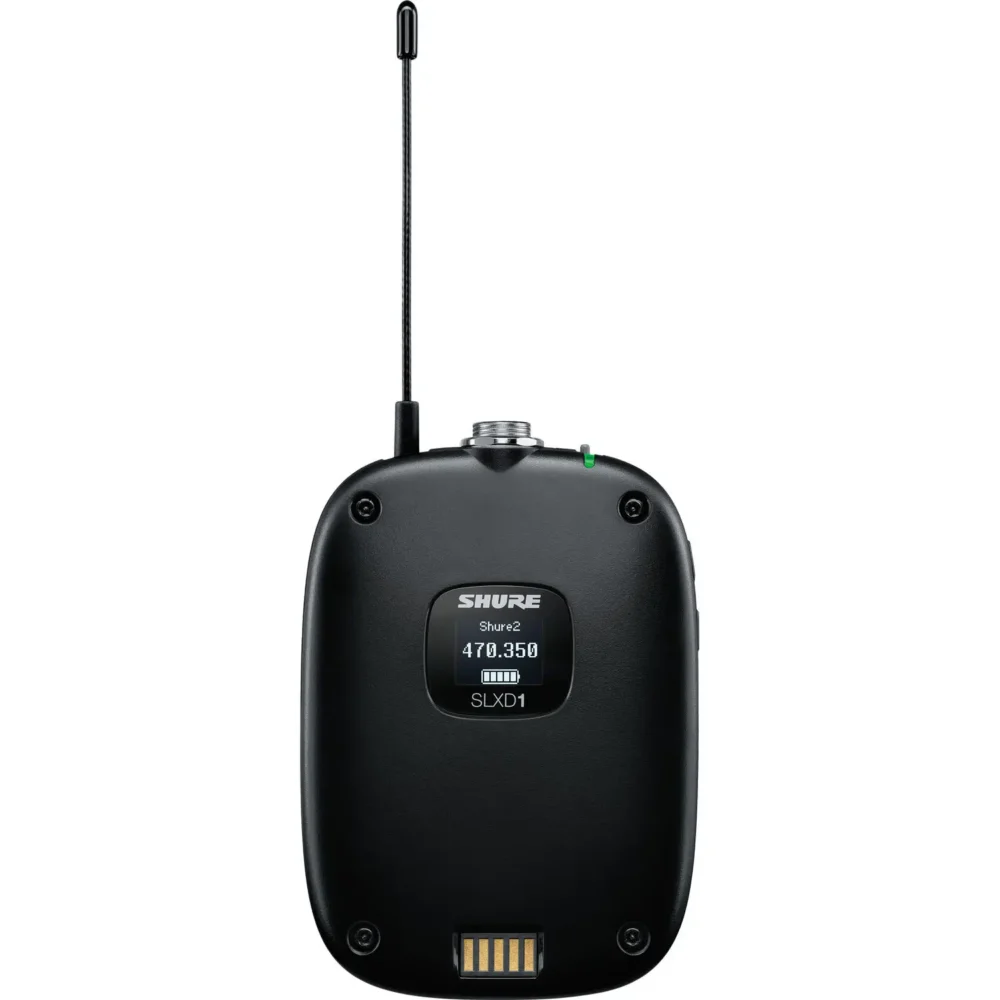 Shure SLXD14D dual-kanalni digitalni bežični sistem sa bodypack predajnicima, 514-558 MHz, visok kvalitet zvuka, prodaja Artist d.o.o. Banja Luka, Sarajevo.