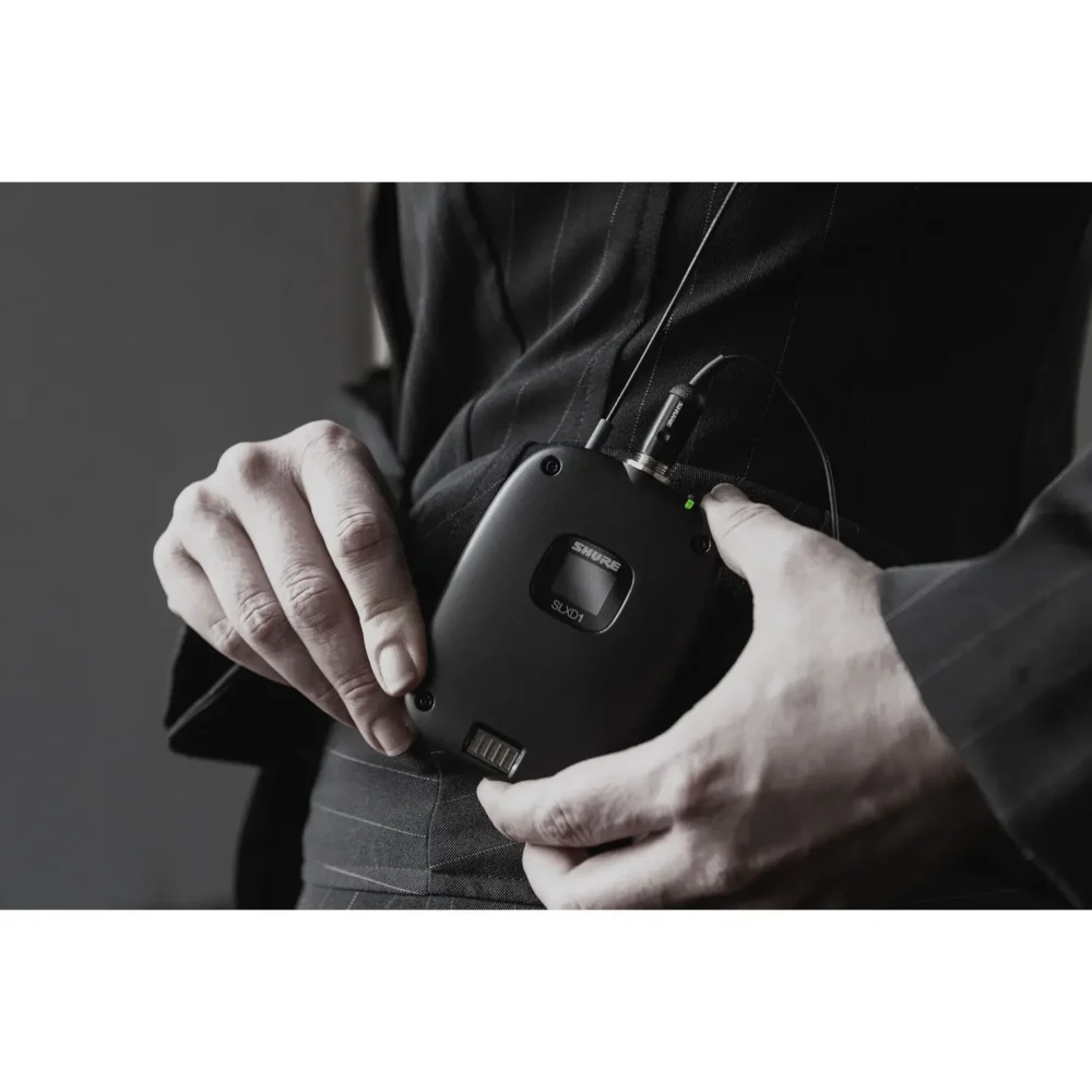 Shure SLXD14D dual-kanalni digitalni bežični sistem sa bodypack predajnicima, 514-558 MHz, visok kvalitet zvuka, prodaja Artist d.o.o. Banja Luka, Sarajevo.