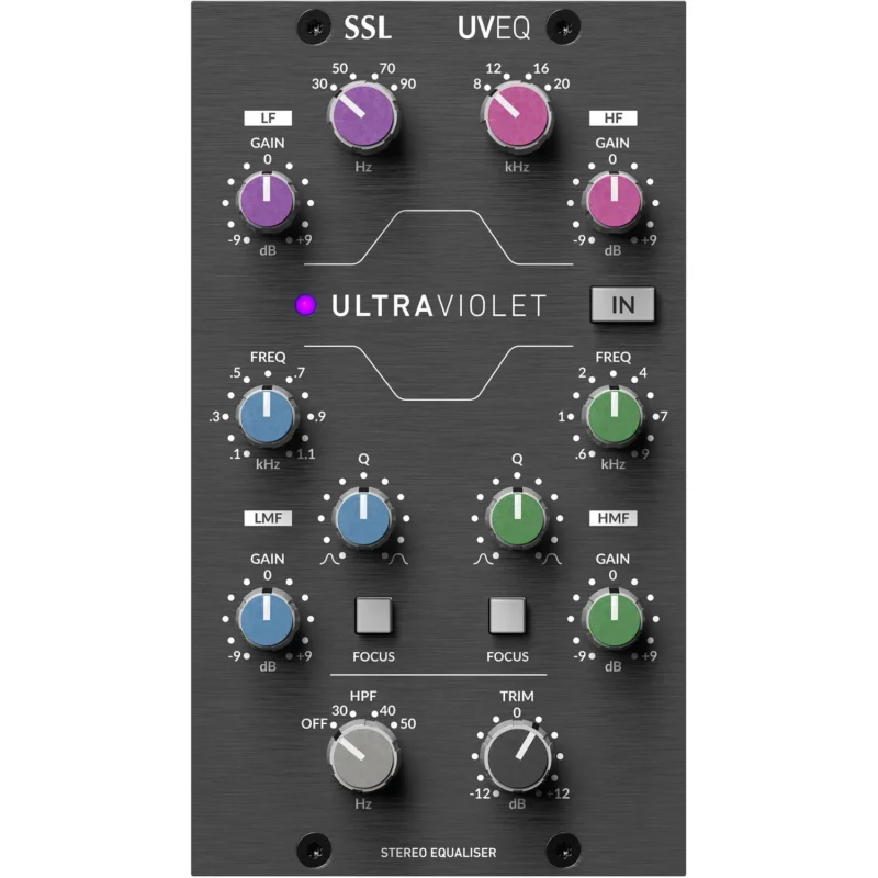 Solid State Logic UV EQ 500 Series – stereo parametrični ekvilajzer sa Focus modom i Fusion zvukom. Prodaja Artist d.o.o. Banja Luka, Sarajevo, Doboj