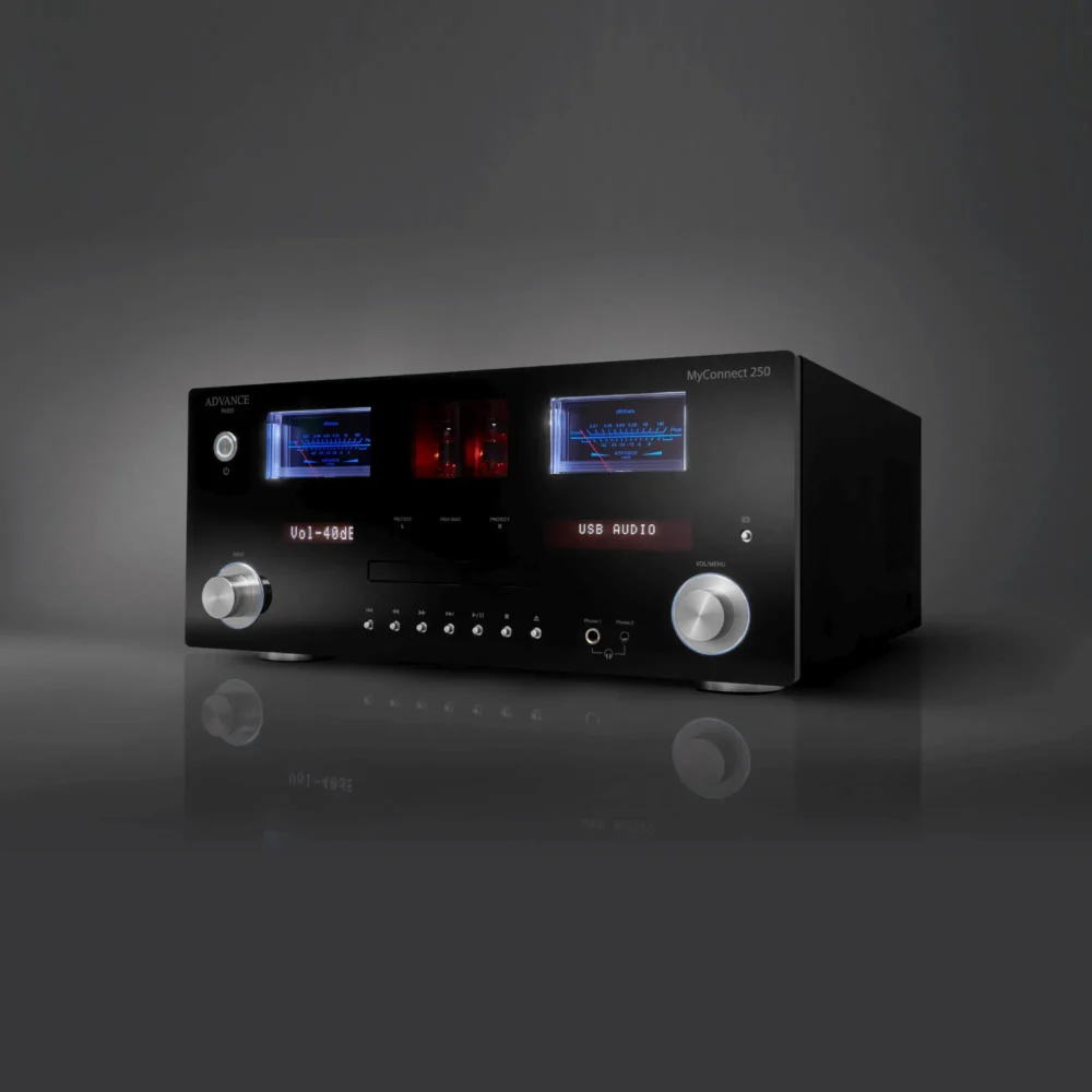 Advance Paris MyConnect 250 All-In-One System audio pojačalo sa CD plejerom, mrežnim funkcijama i cijevnim predpojačalom, crne boje – Prodaja Artist d.o.o. Banja Luka, Sarajevo