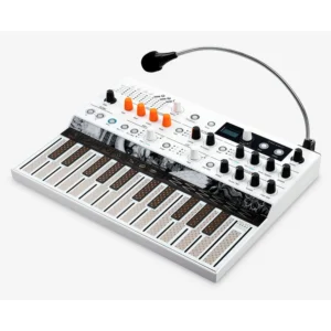 Arturia MicroFreak Vocoder hibridni sintetizator sa 16-band vokoderom i gooseneck mikrofonom, bijele boje. Prodaja Artist d.o.o. Banja Luka, Sarajevo.