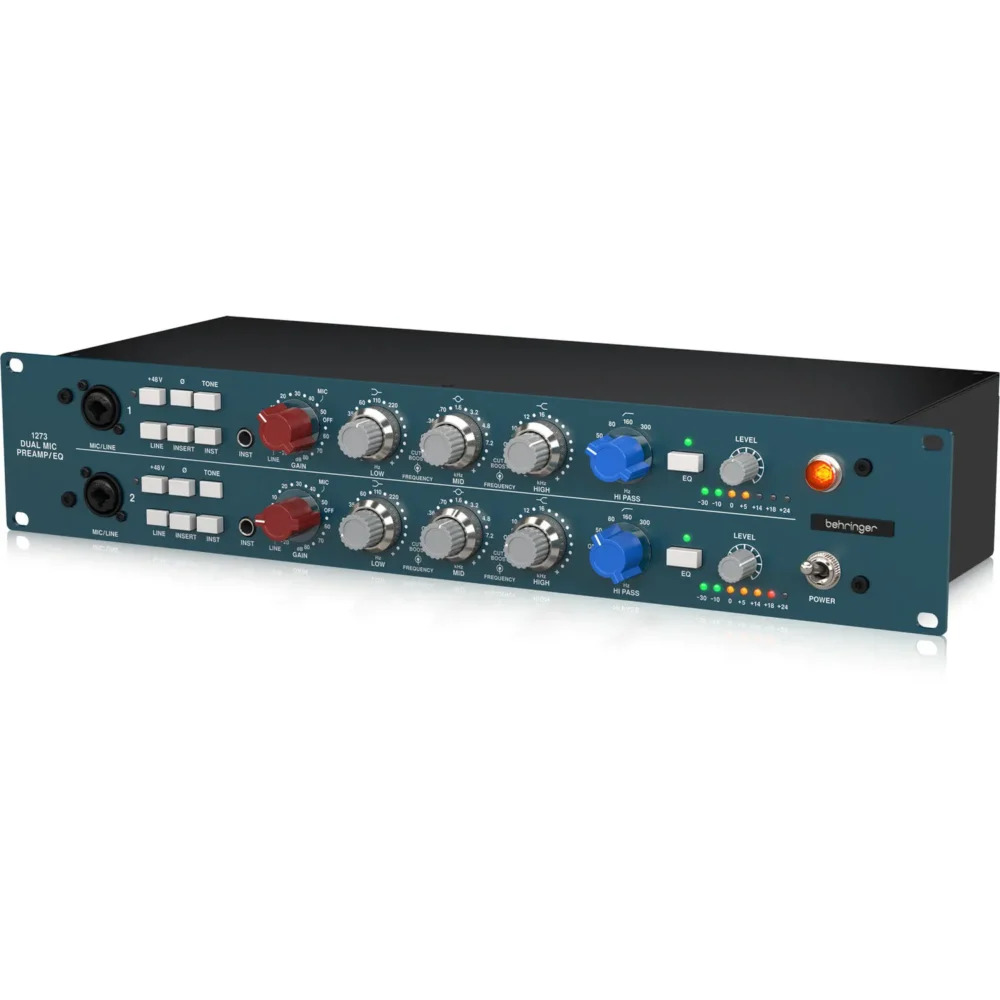 Behringer 1273 dvokanalni mikrofon preamp sa EQ, transformatorima i Class-A dizajnom. Prodaja Artist d.o.o. Banja Luka, Sarajevo