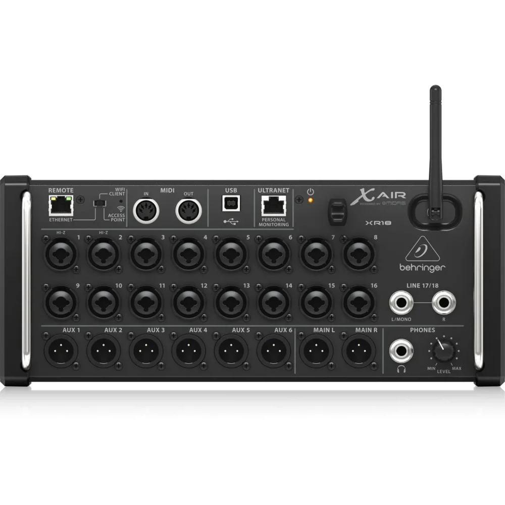 Behringer X AIR XR18 digitalni mikser s Wi-Fi i USB interfejsom – Prodaja Artist d.o.o. Banja Luka, Sarajevo