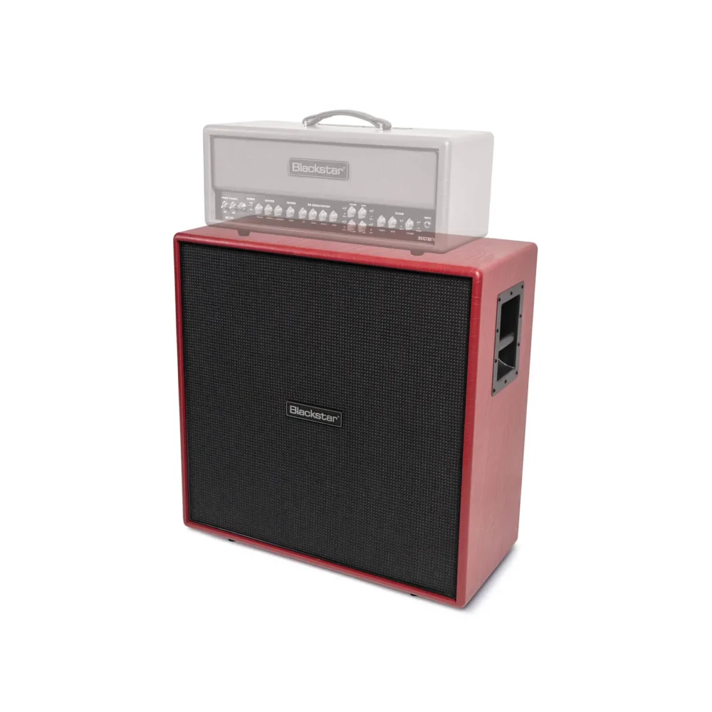 Blackstar DA412B Doug Aldrich 4x12 kabinet sa Celestion V30 zvučnicima i ‘Ruby’ crvenim dizajnom. Prodaja Artist d.o.o. Banja Luka, Sarajevo