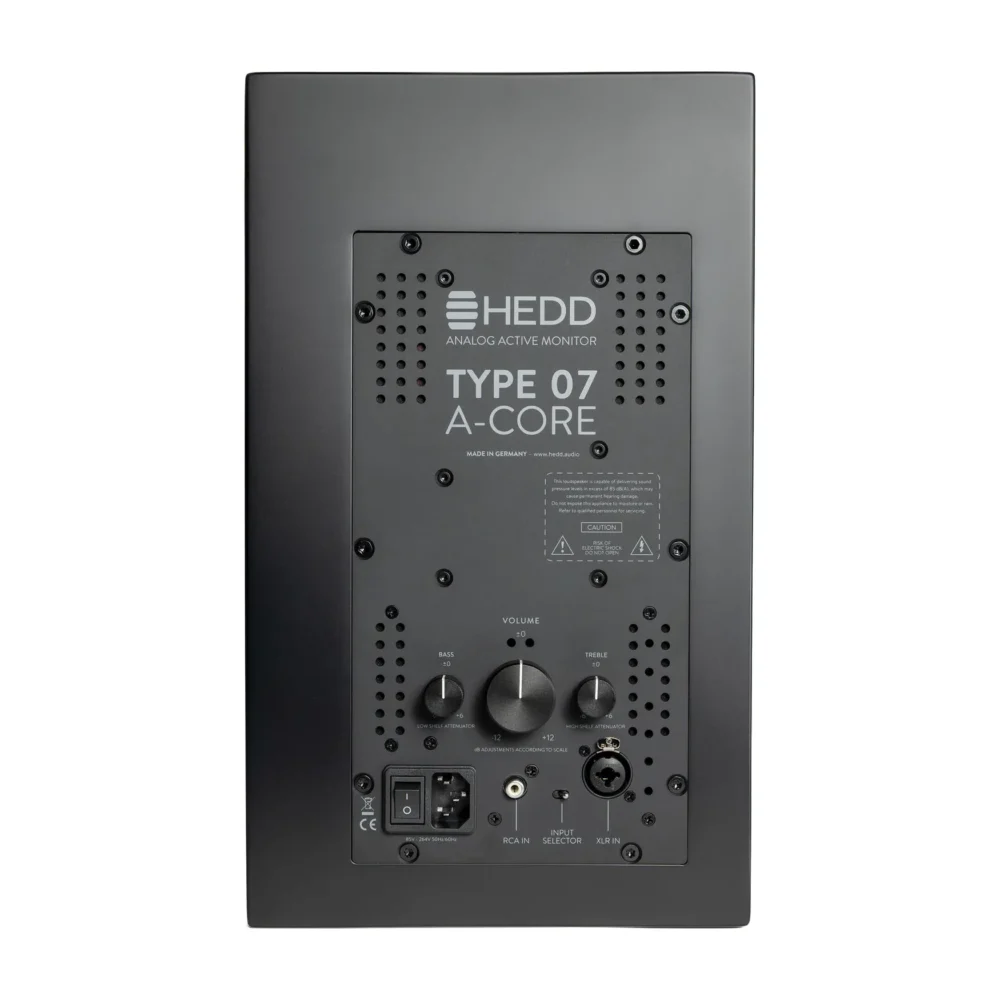 HEDD TYPE 07 A-Core studijski monitor sa 7-inčnim wooferom i AMT tweeterom, analogna obrada zvuka i širok frekvencijski odziv. Prodaja Artist d.o.o. Banja Luka, Sarajevo.