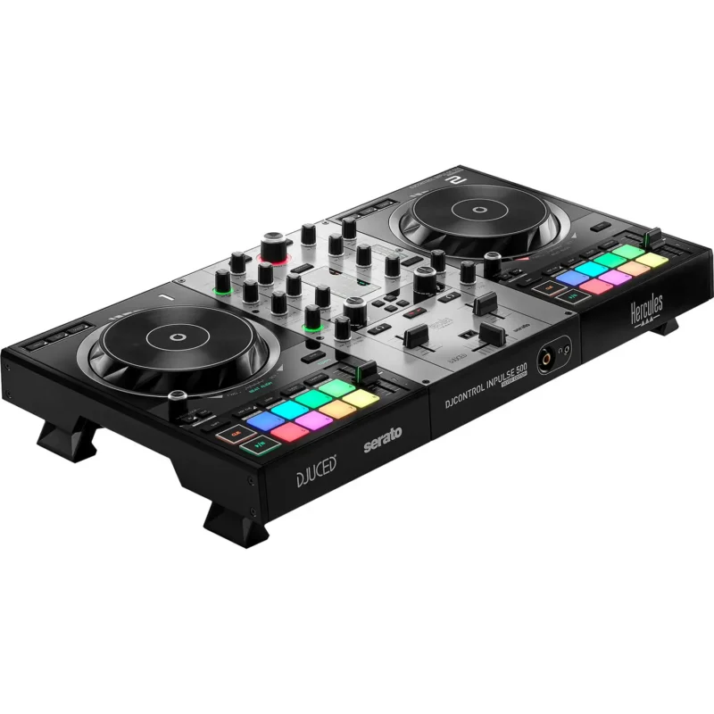 Hercules DJControl Inpulse 500 Silver Edition DJ kontroler sa DJUCED Pro i Serato DJ Lite softverom, u srebrnom finišu sa transportnom torbom. Prodaja Artist d.o.o. Banja Luka, Sarajevo