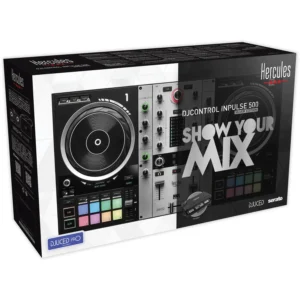 Hercules DJControl Inpulse 500 Silver Edition DJ kontroler sa DJUCED Pro i Serato DJ Lite softverom, u srebrnom finišu sa transportnom torbom. Prodaja Artist d.o.o. Banja Luka, Sarajevo