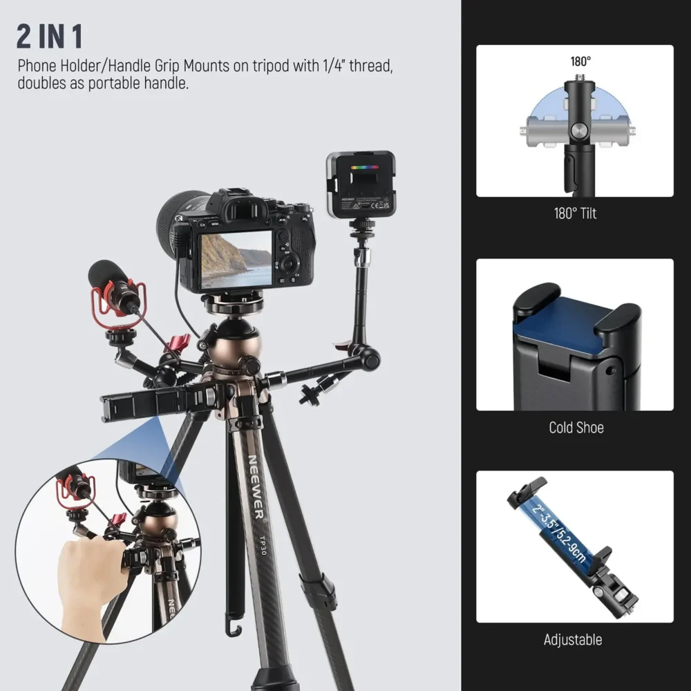 Neewer TP30 karbonski tripod s kuglastom glavom za DSLR i mobilne uređaje – Prodaja Artist d.o.o. Banja Luka, Sarajevo