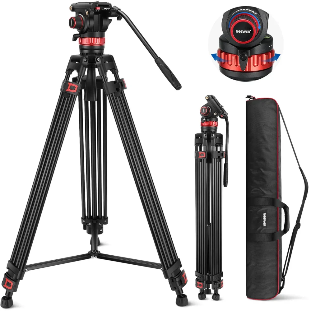 Neewer TP75 profesionalni aluminijski video tripod s fluidnom glavom i QR sistemom – Prodaja Artist d.o.o. Banja Luka, Sarajevo