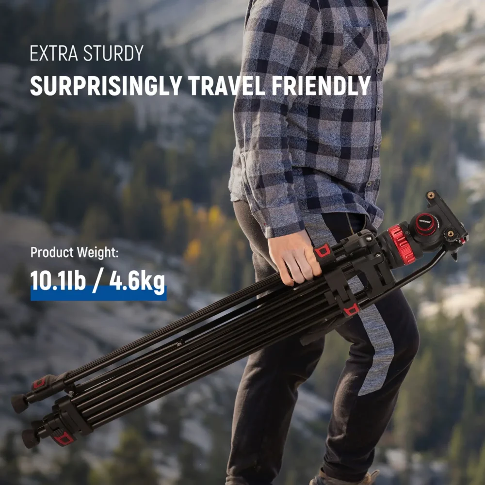 Neewer TP75 profesionalni aluminijski video tripod s fluidnom glavom i QR sistemom – Prodaja Artist d.o.o. Banja Luka, Sarajevo