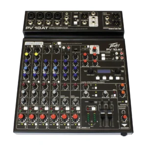 Peavey PV 10 AT mikseta sa Auto-Tune funkcijom, Bluetooth povezivanjem, USB streamingom i bogatim efektima, idealna za live nastupe i studijski rad. Prodaja Artist d.o.o. Banja Luka, Sarajevo