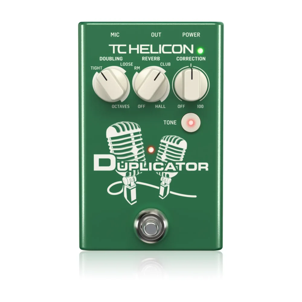 TC-Helicon Duplicator vokalni efekt pedal sa funkcijama dupliranja, reverba i korekcije tona za profesionalne nastupe – Prodaja Artist d.o.o. Banja Luka, Sarajevo