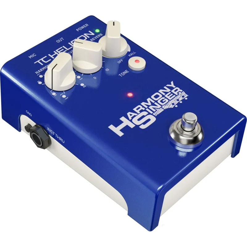 TC-Helicon Harmony Singer 2 vokalni efekt pedal plave boje sa reverbom i harmonijama – Prodaja Artist d.o.o. Banja Luka, Sarajevo