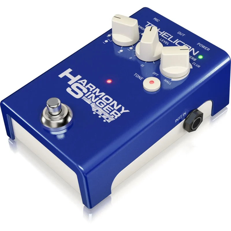 TC-Helicon Harmony Singer 2 vokalni efekt pedal plave boje sa reverbom i harmonijama – Prodaja Artist d.o.o. Banja Luka, Sarajevo