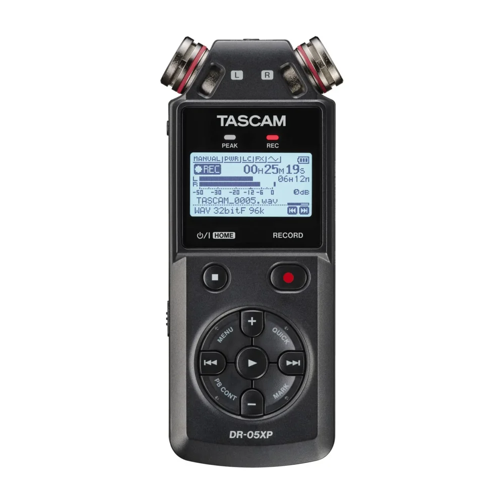 TASCAM DR-05XP 32-bit float stereo ručni audio snimač sa ugrađenim mikrofonima. Prodaja Artist d.o.o. Banja Luka, Sarajevo.