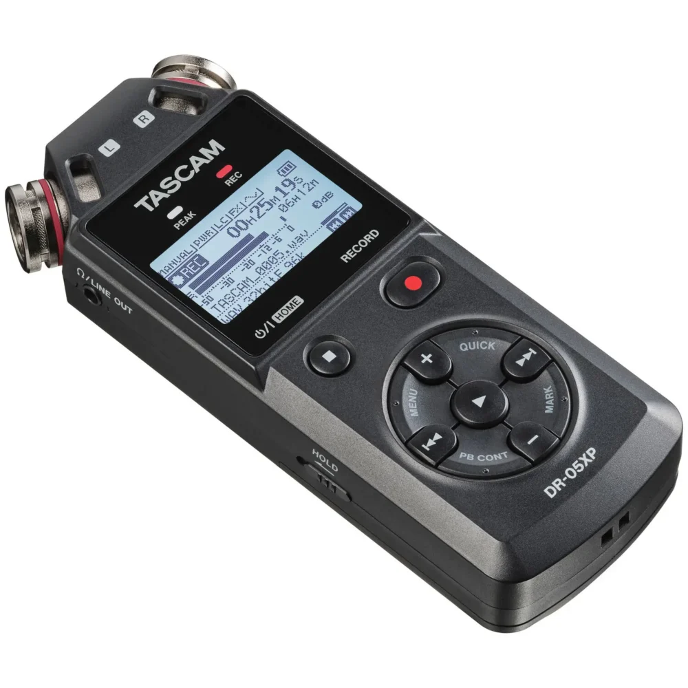TASCAM DR-05XP 32-bit float stereo ručni audio snimač sa ugrađenim mikrofonima. Prodaja Artist d.o.o. Banja Luka, Sarajevo.