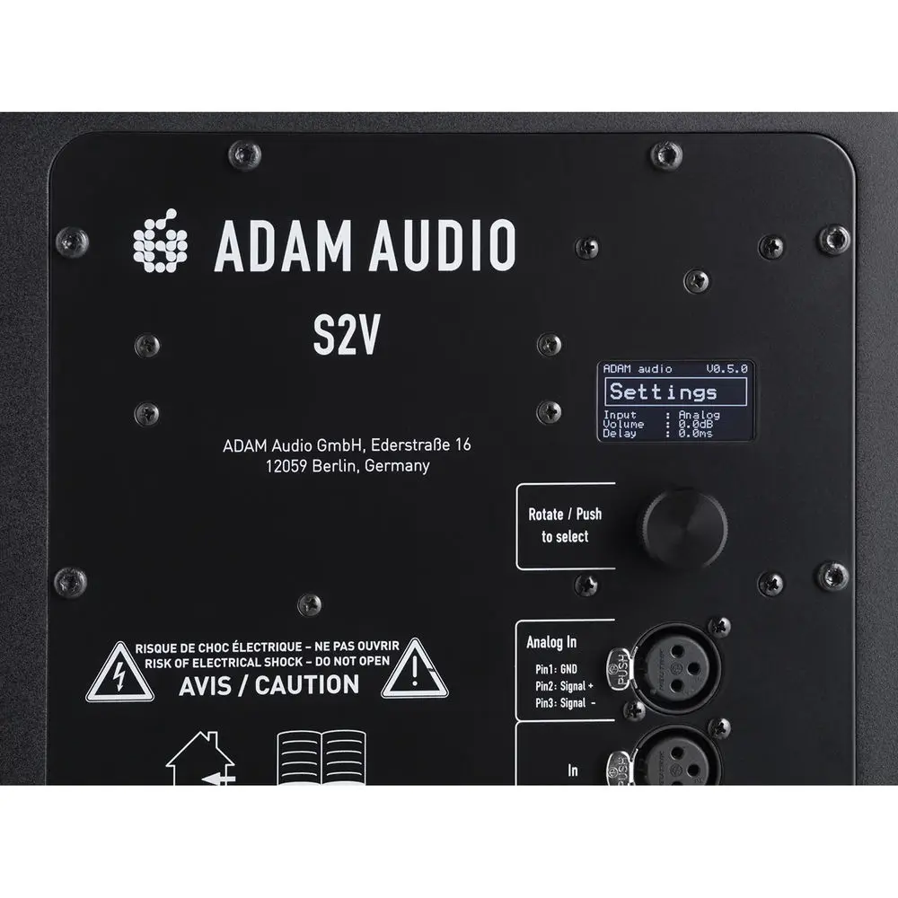Adam Professional Audio S2V aktivni studijski monitor sa 7-inčnim wooferom i naprednim DSP kontrolama, dizajniran za vrhunsku preciznost. Prodaja Artist d.o.o. Banja Luka, Sarajevo