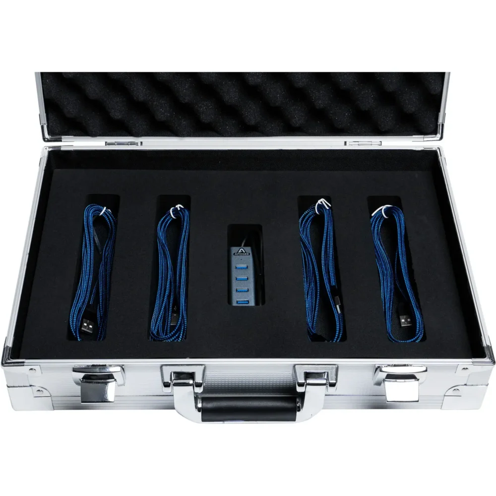 Apogee HypeMiC Podcast Kit – 4 USB mikrofona s kompresorom, tripod stalcima i transportnim koferom – Prodaja Artist d.o.o. Banja Luka, Sarajevo.