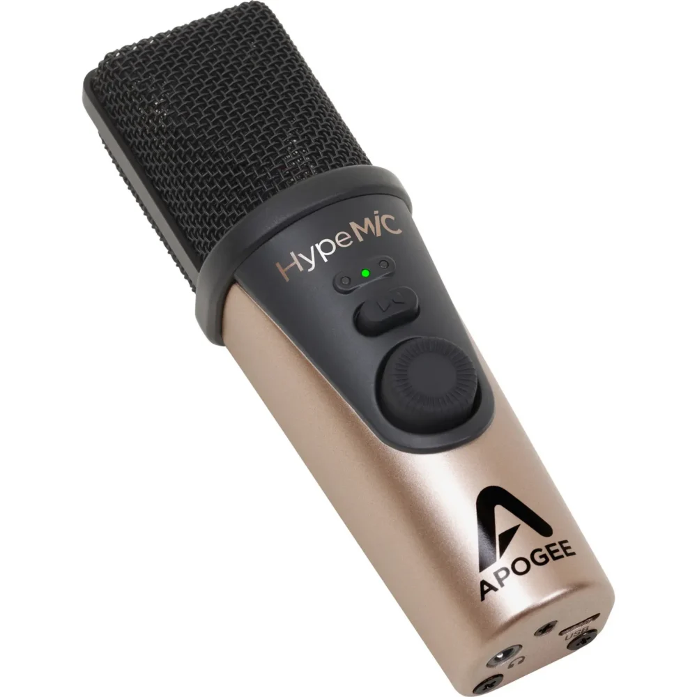 Apogee HypeMiC USB mikrofon sa analognim kompresorom, tripod stalkom i pop filterom – Prodaja Artist d.o.o. Banja Luka, Sarajevo