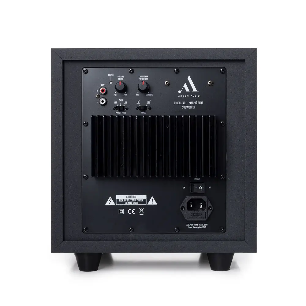 Argon Audio MALMÖ SUB 8 aktivni subwoofer 100W RMS, kompaktni dizajn i dubok bas. Prodaja Artist d.o.o. Banja Luka, Sarajevo