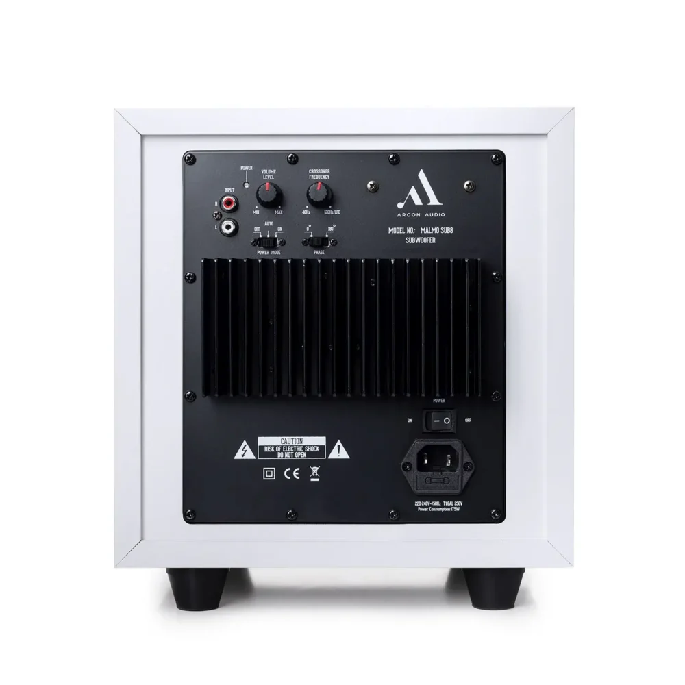 Argon Audio MALMÖ SUB 8 aktivni subwoofer 100W RMS, kompaktni dizajn i dubok bas. Prodaja Artist d.o.o. Banja Luka, Sarajevo