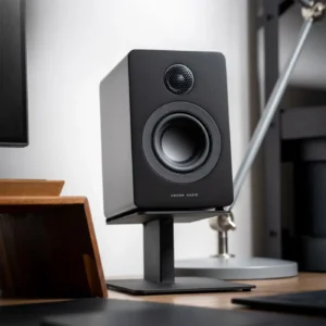 Argon Audio STUDIE 3 aktivni desktop zvučnici sa Bluetooth, USB-C i optičkim ulazom u crnoj boji. Prodaja Artist d.o.o. Banja Luka, Sarajevo