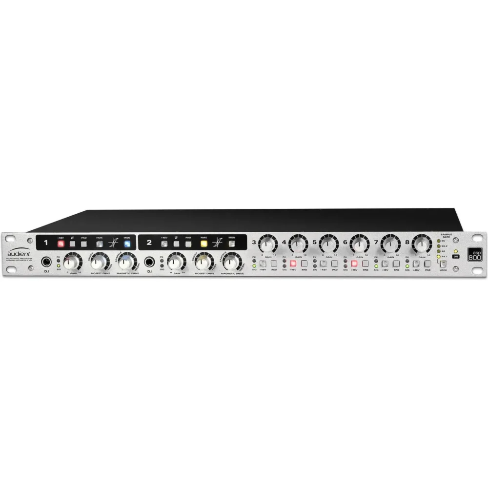 Audient ASP800 osmokanalni preamp i A/D konverter sa HMX i IRON drive sekcijama. Prodaja Artist d.o.o. Banja Luka, Sarajevo