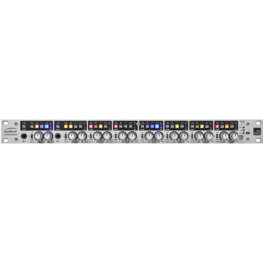 Audient ASP880 mikrofon preamp sa 8 kanala i A/D konverzijom. Prodaja Artist d.o.o. Banja Luka, Sarajevo