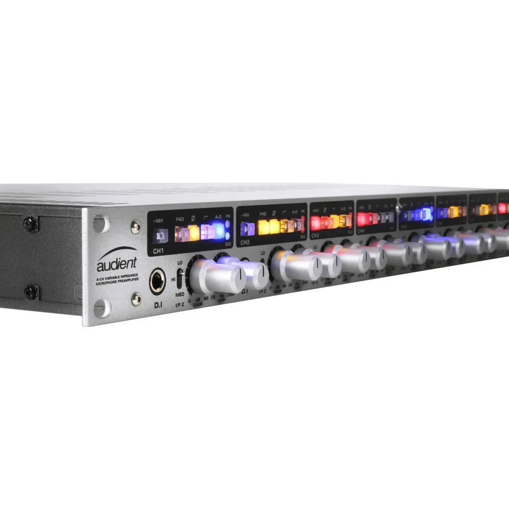 Audient ASP880 mikrofon preamp sa 8 kanala i A/D konverzijom. Prodaja Artist d.o.o. Banja Luka, Sarajevo