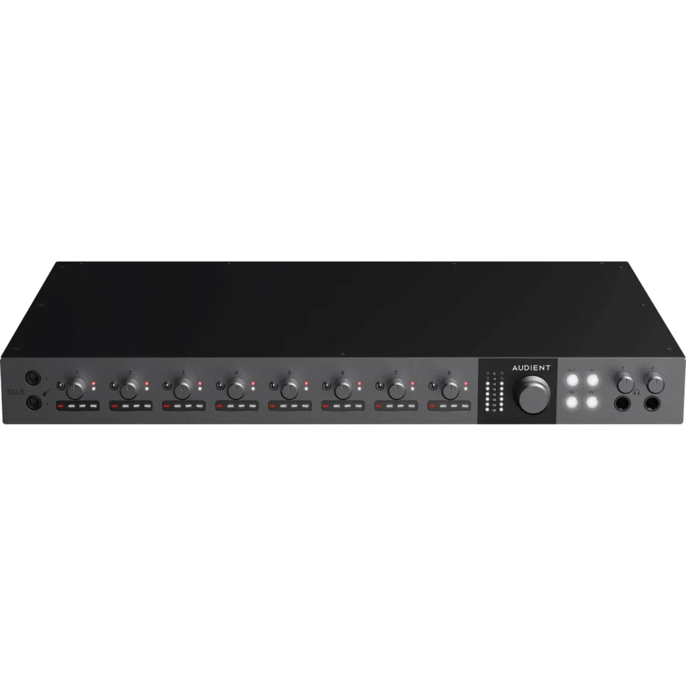 Audient iD48 USB-C audio interfejs sa 8 mikrofonskih preampa i 32 izlaza za profesionalni studio Prodaja Artist d.o.o. Banja Luka Sarajevo