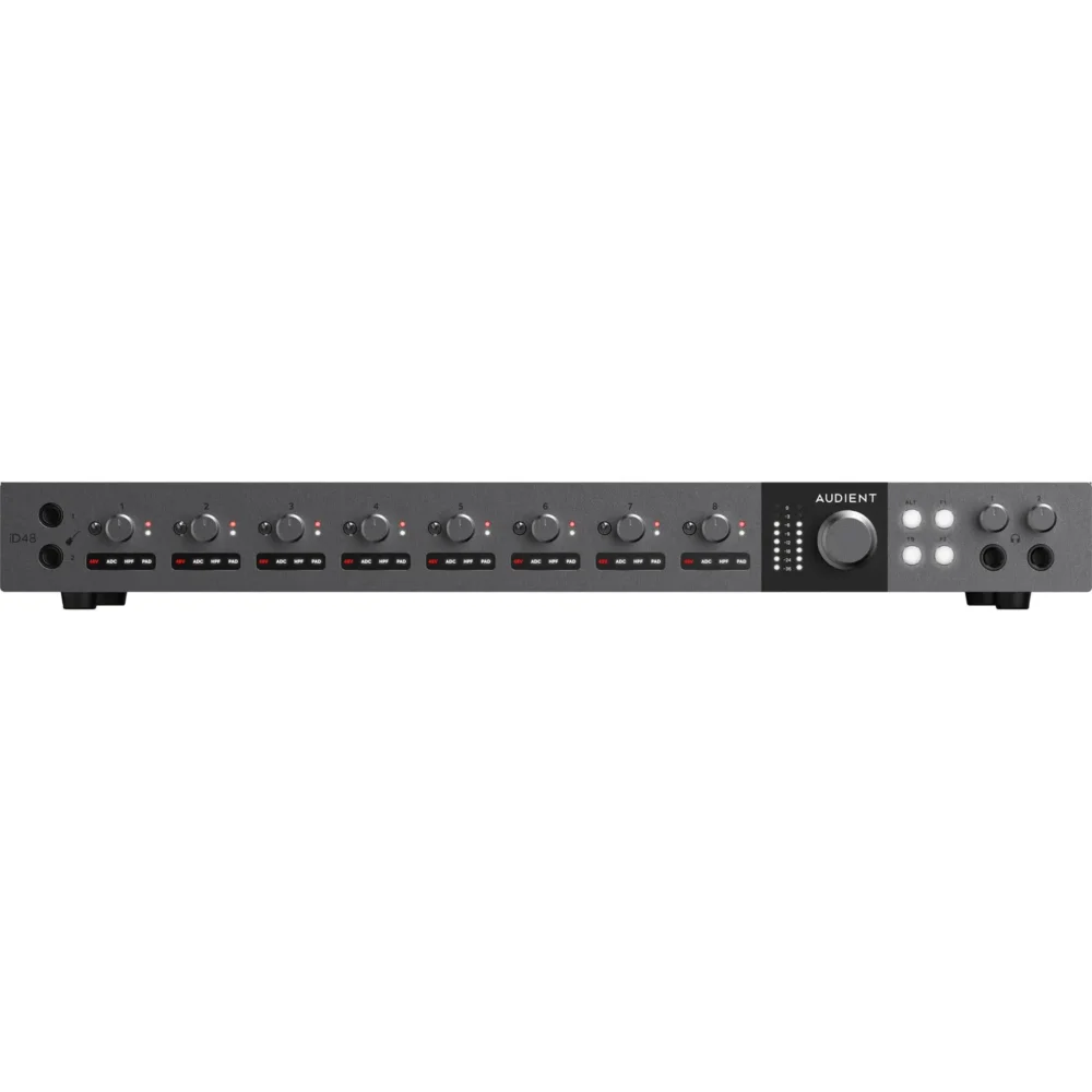 Audient iD48 USB-C audio interfejs sa 8 mikrofonskih preampa i 32 izlaza za profesionalni studio Prodaja Artist d.o.o. Banja Luka Sarajevo