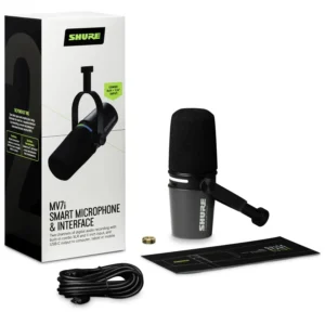 Shure MV7i Smart mikrofon i interfejs za podkast, streaming i muzičko snimanje – Artist d.o.o. Banja Luka, Sarajevo