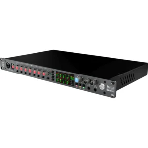 SSL 18 USB audio interfejs sa 26 ulaza i 28 izlaza, prikaz prednje i zadnje strane uređaja, visoko kvalitetna rack jedinica za profesionalnu studijsku upotrebu. Prodaja Artist d.o.o. Banja Luka, Sarajevo.