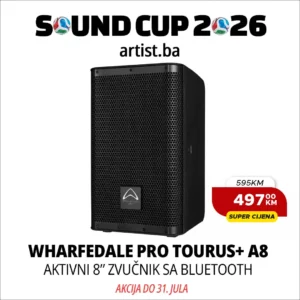 Sound Cup 2026: Wharfedale Pro TOURUS+ A8 aktivna 8" zvučna kutija