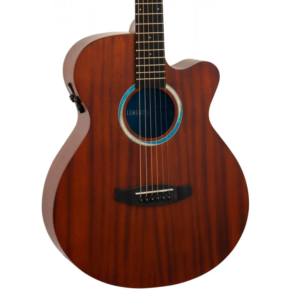 Tanglewood Elemental TE4CEBL elektro-akustična gitara sa punim mahagonijem i Super Folk oblikom, prirodna satinirana završnica – Prodaja Artist d.o.o. Banja Luka, Sarajevo.