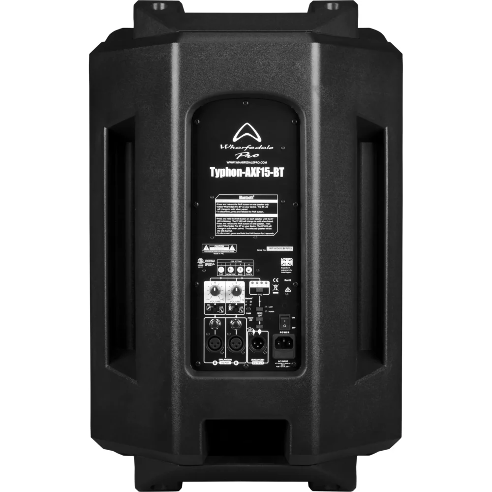 Wharfedale Pro Typhon AXF15-BT aktivna zvučna kutija sa Bluetooth i DSP FIR filterima. Prodaja Artist d.o.o. Banja Luka, Sarajevo.
