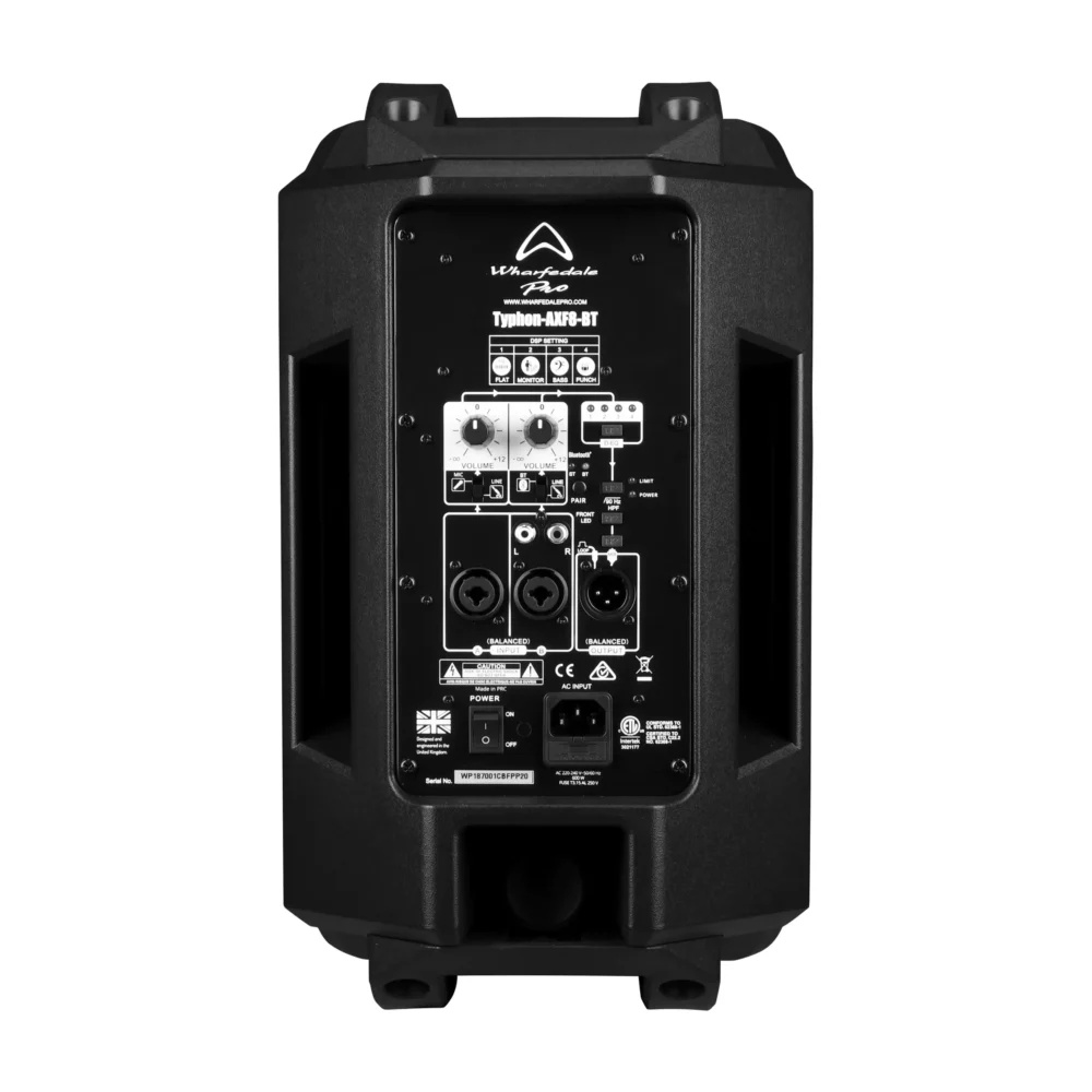 Wharfedale Pro Typhon AXF8-BT aktivna zvučna kutija sa Bluetooth i DSP FIR filterima. Prodaja Artist d.o.o. Banja Luka, Sarajevo.