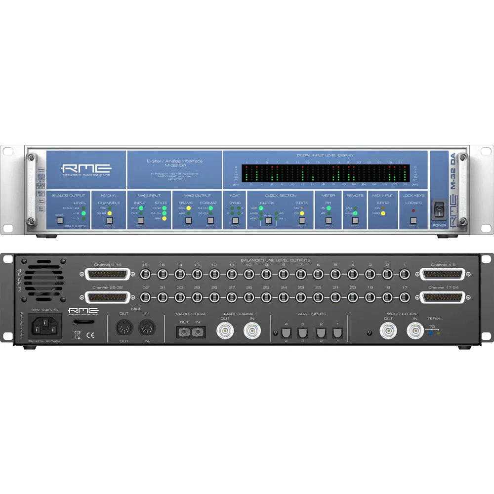 RME M-32 DA konverter sa MADI i ADAT