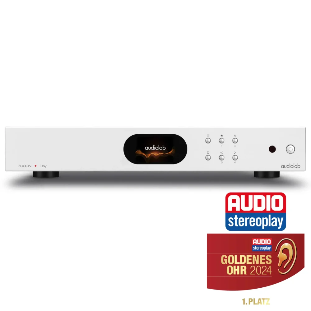 Audiolab 7000N Play bežični mrežni audio plejer sa Play-Fi i AirPlay 2 podrškom, srebrne boje sa ekranom – Prodaja Artist d.o.o. Banja Luka, Sarajevo.