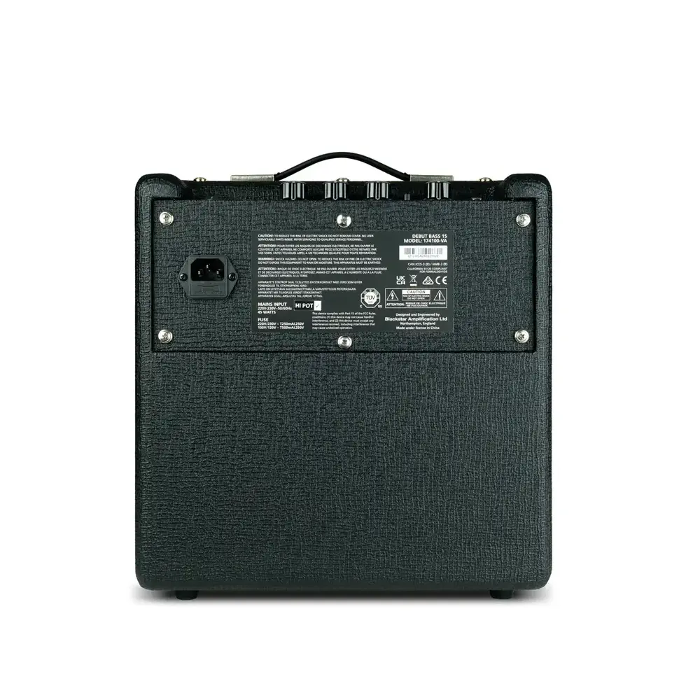 Blackstar Debut Bass 15 crno pojačalo za bas gitaru sa 6.5-inčnim zvučnikom i kontrolama tona – Prodaja Artist d.o.o. Banja Luka, Sarajevo.