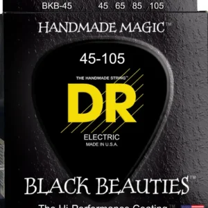 DR Black Beauties BKB45 bas žice 4-žice crni premaz, dugotrajne i jasna artikulacija, Prodaja Artist d.o.o. Banja Luka, Sarajevo