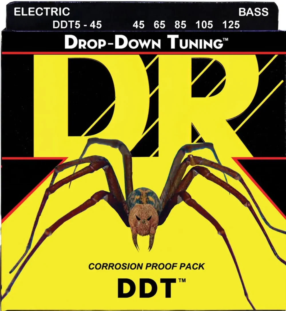 DR Drop Down Tuning DDT električne bas žice, pet žica za drop tuning, stabilna intonacija i jasni tonovi u niskim registrima. Prodaja Artist d.o.o. Banja Luka, Sarajevo